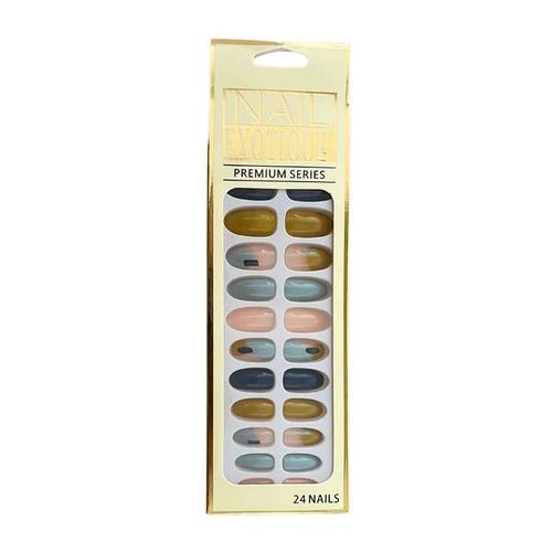 24 Pièces Faux Ongles Adhésif Double Face B-30