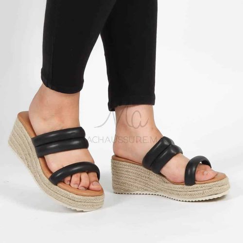 Lantana – Sandales Compensées En Bronze