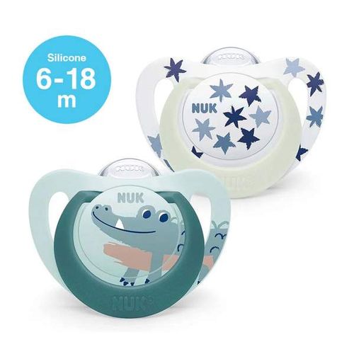 Nuk 2 Sucette Star Night & Day 0-6mois