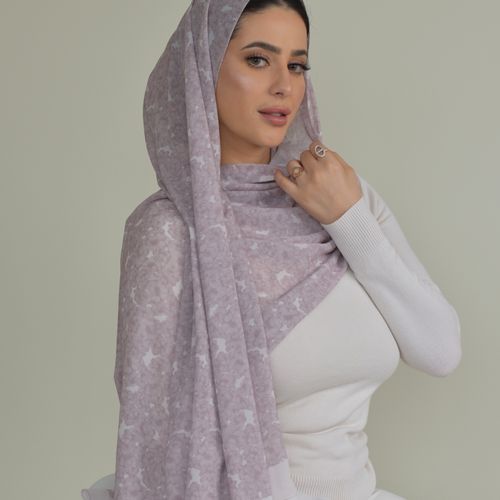 Châle crêpe chiffon imprime - Bloom