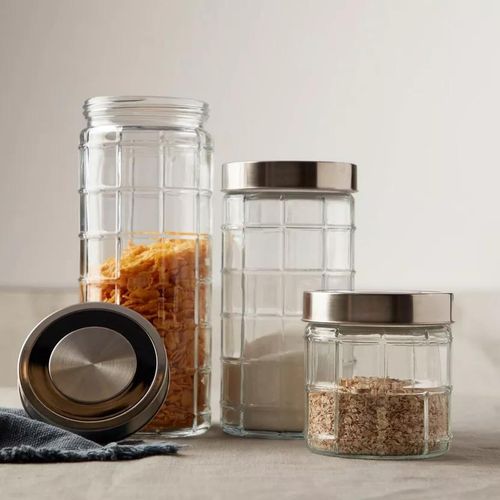 Set de 2 Bocals En Verres pour une meilleure conservation pour marinade et huiles 2L et 2,5L