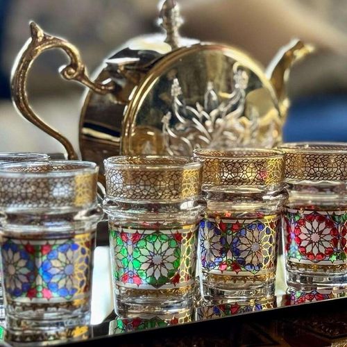Set de 12 Verre à thé – Ensemble élégant de 12 pièces Cristal Zaman