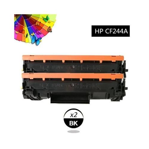 Pack 2 Toner 44A / CF244A Compatible avec les imprimantes laser HP LaserJet Pro M15a, M15w , MFP M28a