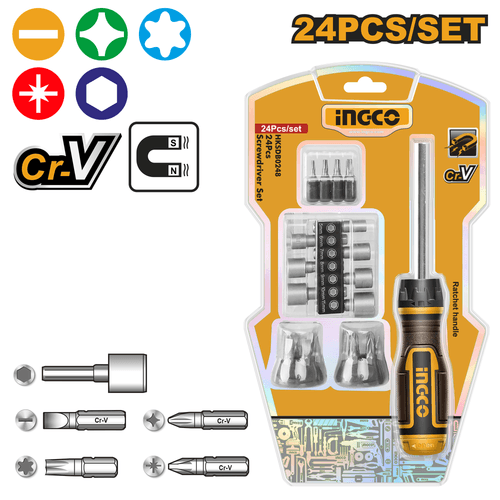 Coffret tournevis 24 embouts