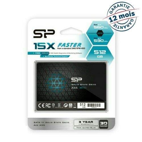 Disque Dur SSD 512 GB 2.5 Interne A55 SATA III 6GB/S
