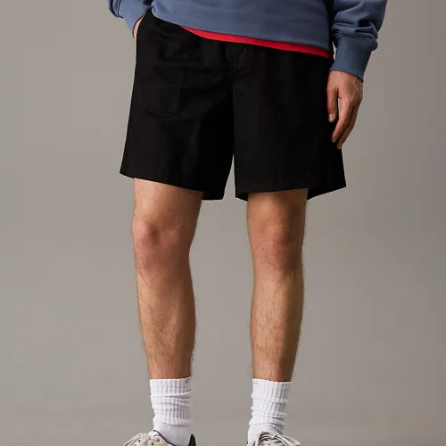 Short en Sergé de Lin et Coton