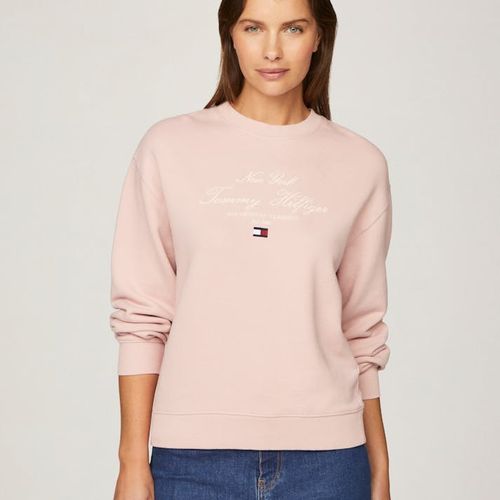 Modern Regular Script Crew Neck Sweatshirt