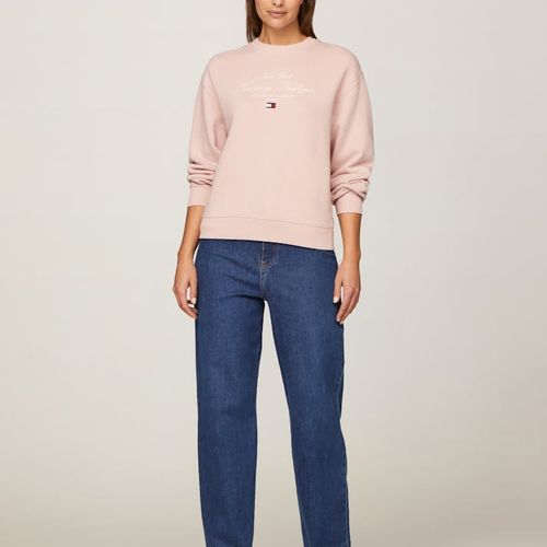 Modern Regular Script Crew Neck Sweatshirt