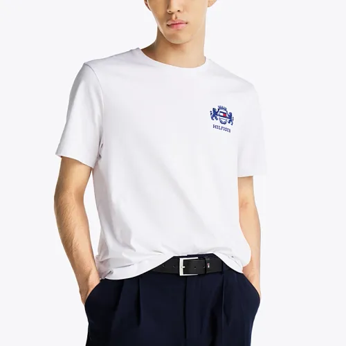 T-shirt à Logo Brodé