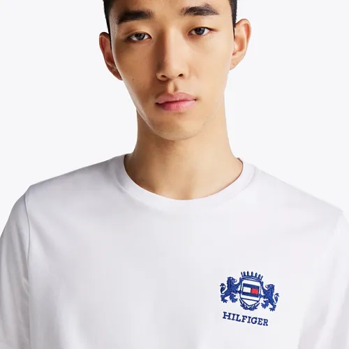 T-shirt à Logo Brodé