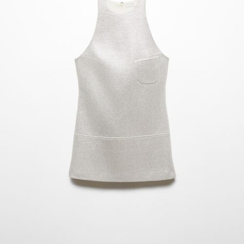 Robe Courte Effet Feuille