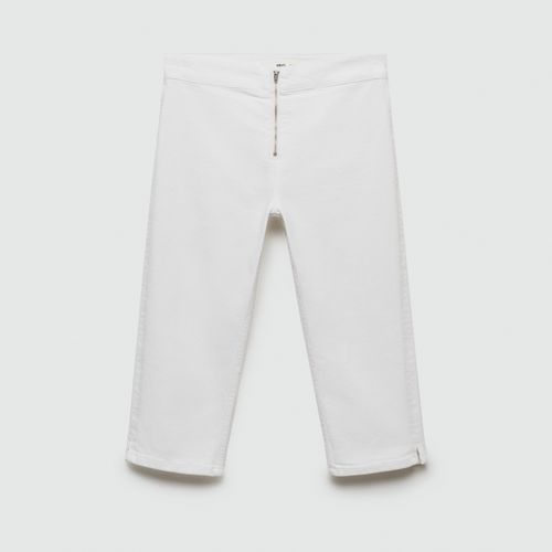 Jean Slim Capri Fermeture Éclair
