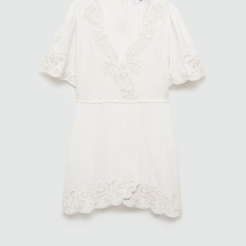 Robe Courte Brodée