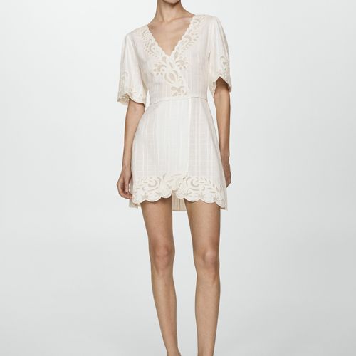 Robe Courte Brodée