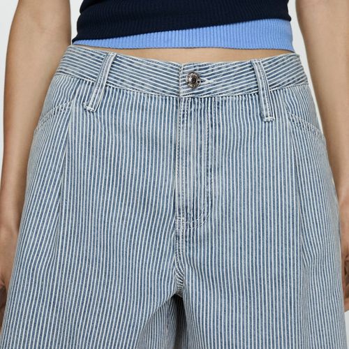 Short en Jean Imprimé Rayures