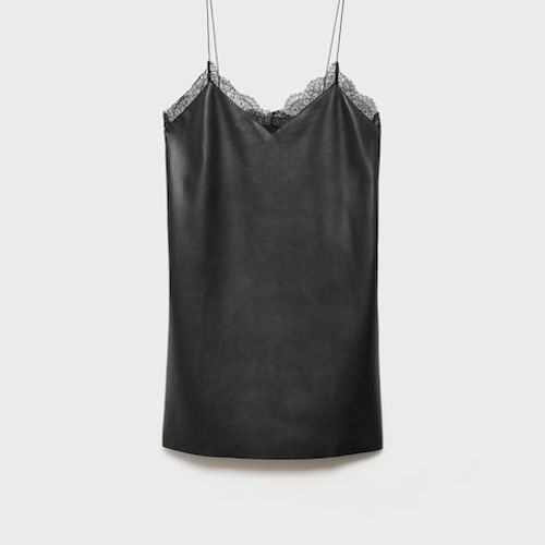 Robe Style Lingerie Simili-cuir