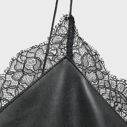 Robe Style Lingerie Simili-cuir