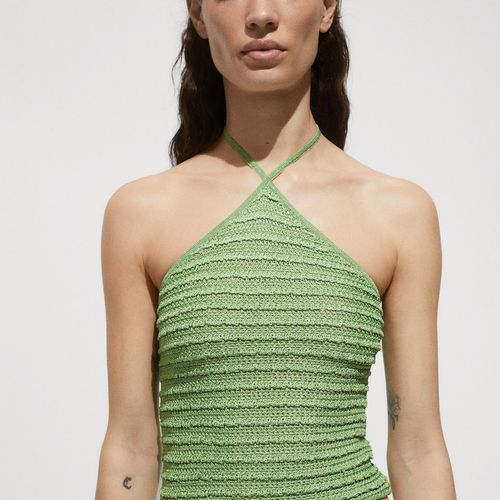 Top Maille Lurex Emmanchures Américaines