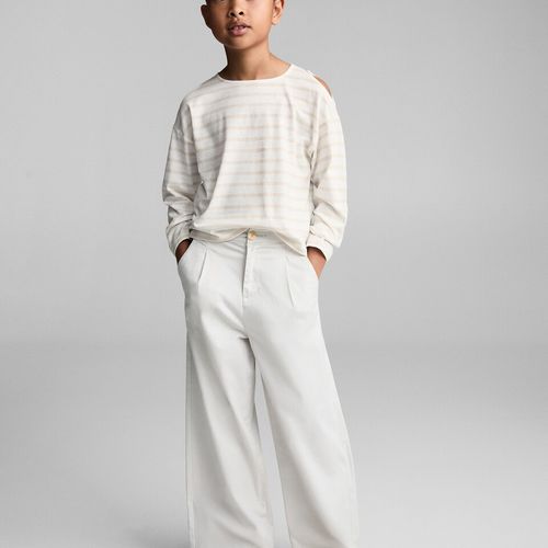T-shirt Coton Ouverture Épaules