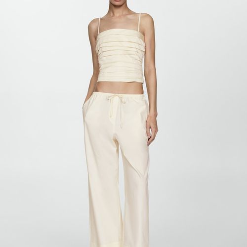 Pantalon Wide Leg Coton