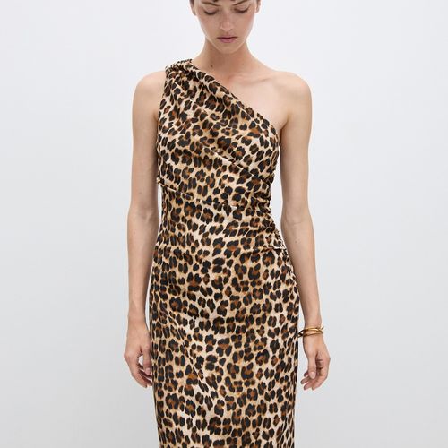 Robe Asymétrique en Imprimé Animal