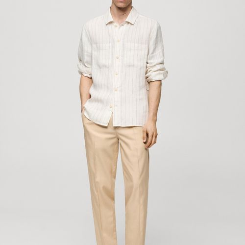 Pantalon Lyocell Coton Pinces