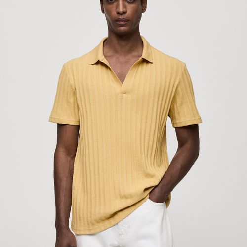 Polo Regular-fit Coton Maille Côtelée