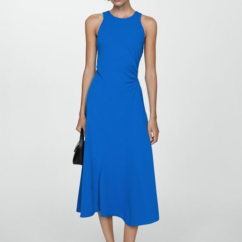 Robe Midi Détail Drapé