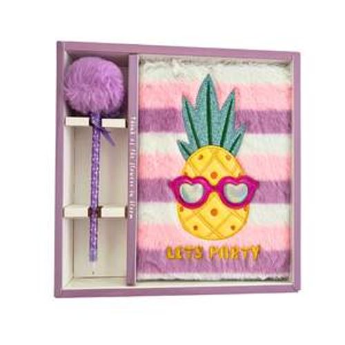 Coffret Notebook + Stylo Lets Party Rose Mauve
