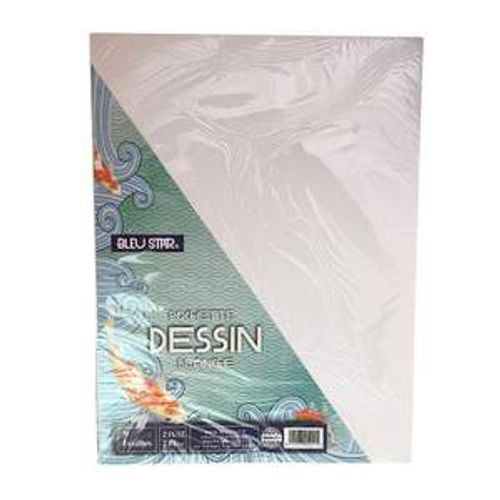 Pochette Papier Dessin 9 Feuilles Blanc 24*32/240g