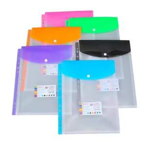 Chemise à Bouton en Plastique Perforée Format A4