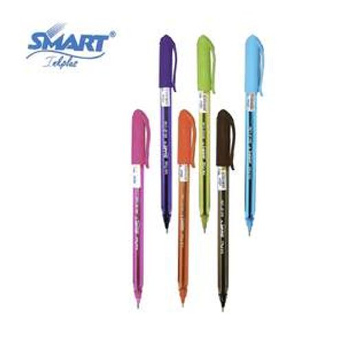 Pack 6 Stylo à Bille Capuchon Couleur Fun