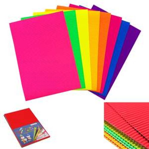 Papier Ondulé 10 Couleurs de Bonne Qualité