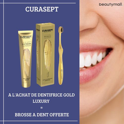 Gold Luxury Whitening Dentifrice + Brosse À Dent