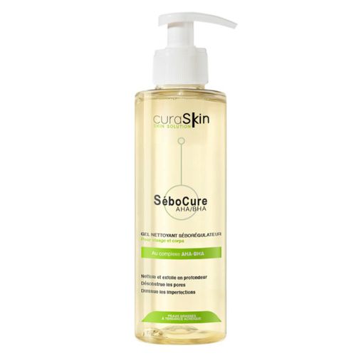 Sebocure Gel Nettoyant Seboregulateur Peau Grasse 200ml