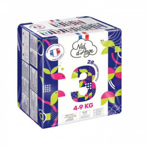 Couche Taille 3 4/9kg - 28 Pieces
