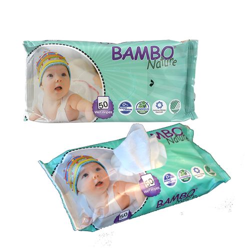 Bambo Nature Lingettes 50p Sans Parfum