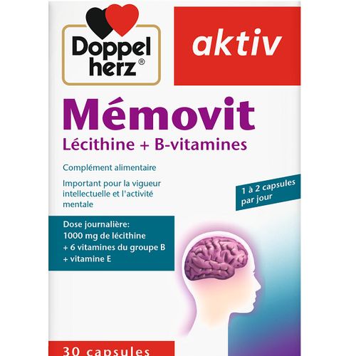Aktiv Mémovit Lécithine + B-vitamines 30 Capsules