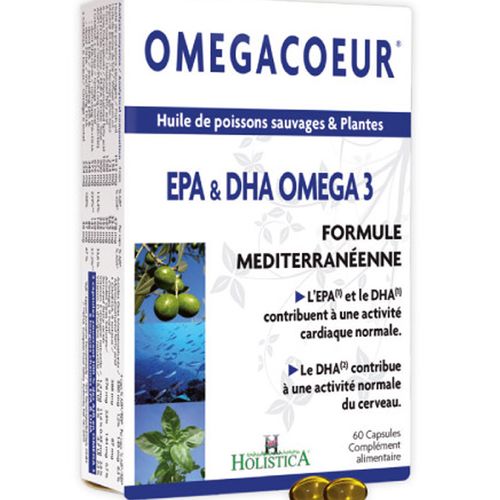 Omegacoeur Huile de Poisson - 60 Capsules Molles