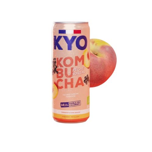 KOMBUCHA CANETTE PECHE SUREAU 330ML