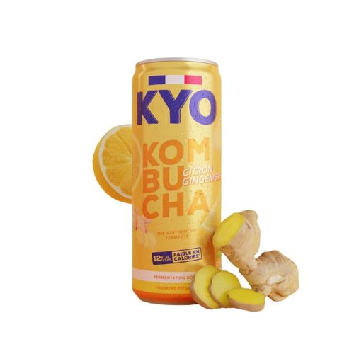 KOMBUCHA CANETTE CITRON GINGEMBRE 330ML