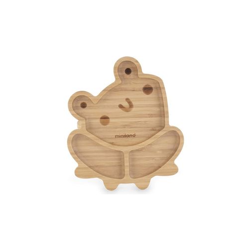 Assiette En bois Grenouille