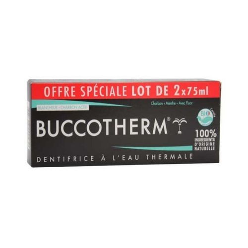 Dentifrice Charbon Noir 75ml x2 PACK