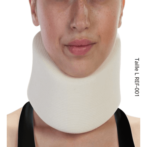 Collier Cervical Mousse Blanc Taille Large REF-001