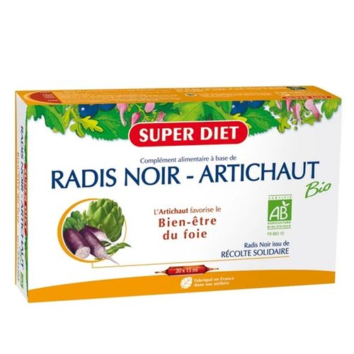 Radis Noir - Artichaut Bio - 20 Ampoules x 15 ml