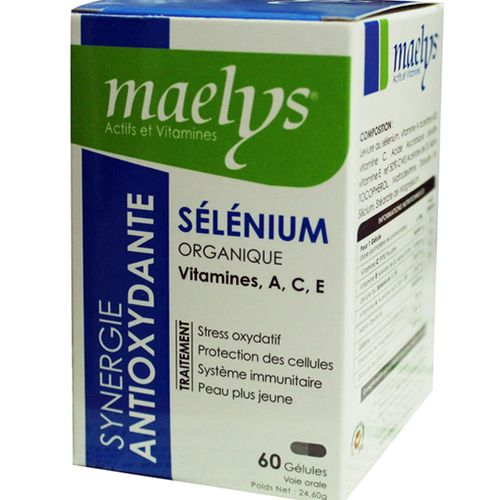 Sélénium Organique Vitamines A C E - 60 Gélules