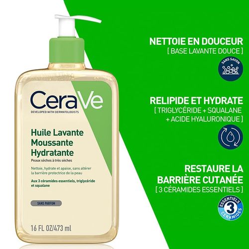 Huile Lavante Moussante Hydratante