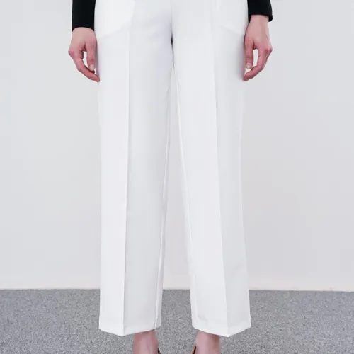 Pantalon large élastique