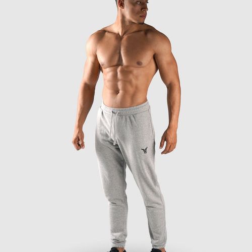 Essential Pantalon De Sport Coton Gris Chiné