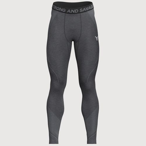 Progress Seamless Leggings Homme Noir Chiné